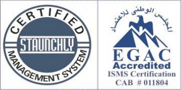 Staunchnity and EGAC accredited certification logos